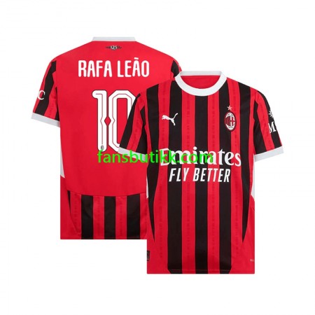 Fotballdrakt AC Milan UCL Font RAFA LEAO 10 Hjemmetrøye 2024-2025 Kortermet